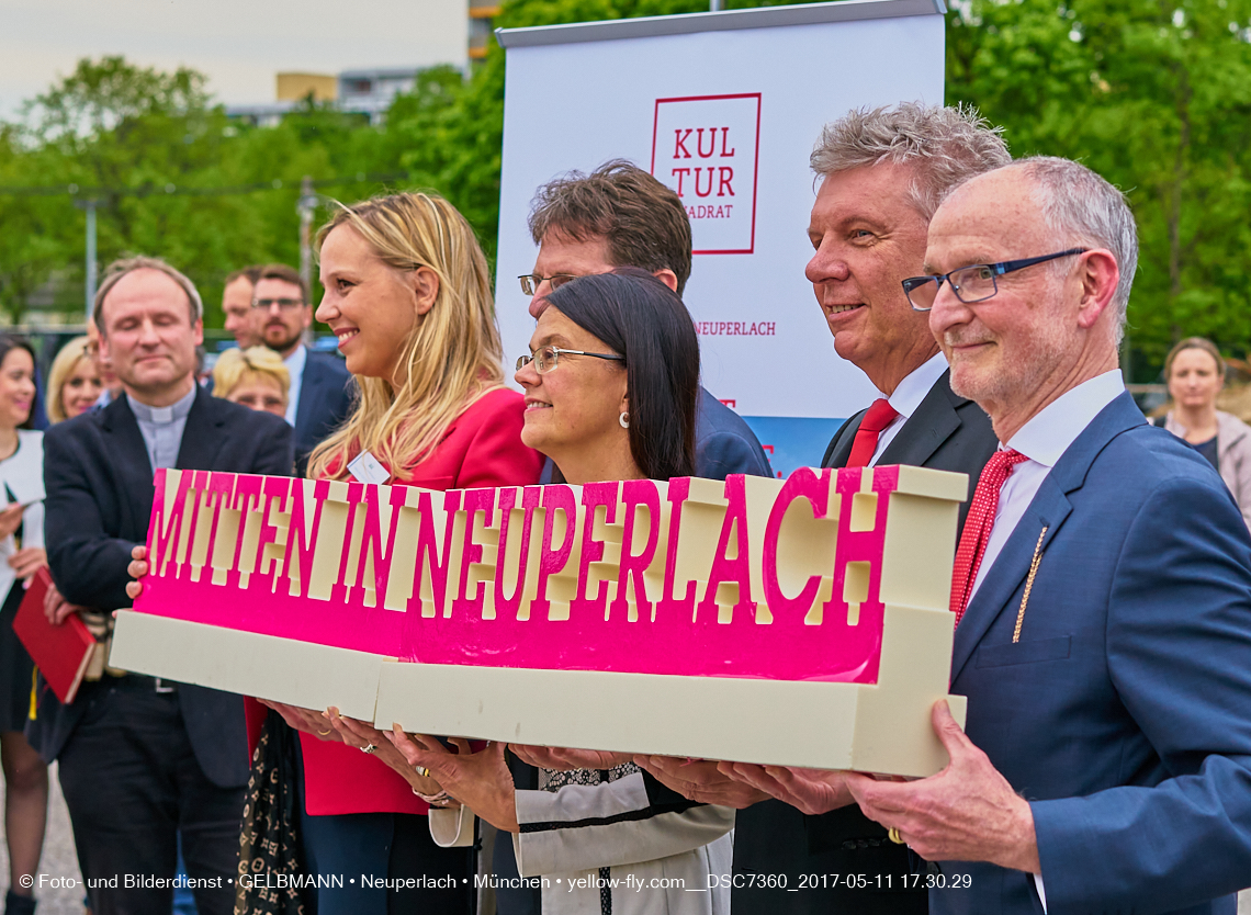 11. Mai 2017 - Grundsteinlegung für die LOGE und dem Kulturquadrat in Neuperlach